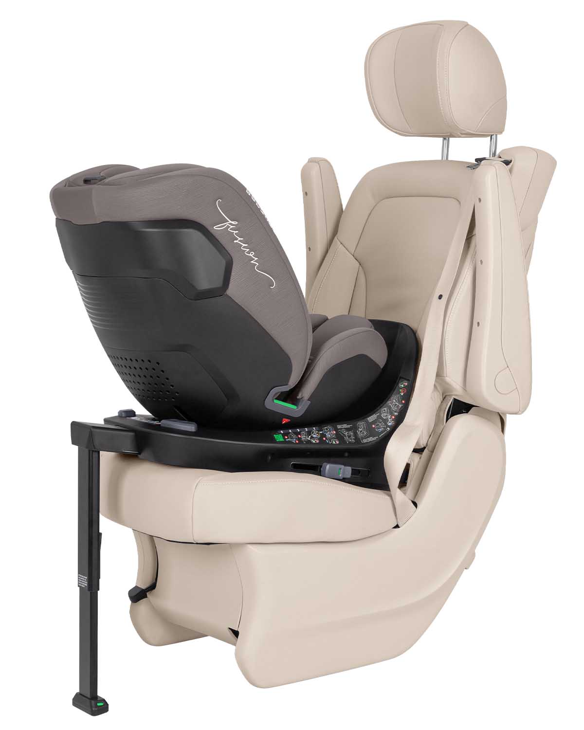 Автокресло Meteorit Fusion 2025 Крепление ISOFIX, опорная стойка и большой бампер обеспечивают максимальную безопасность и устойчивость автокресла в салоне автомобиля. 